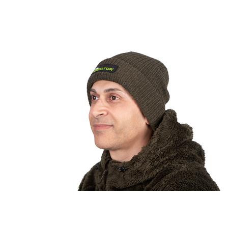 HUE FOX RAGE PREDATOR THERMAL BEANIE - BRUN