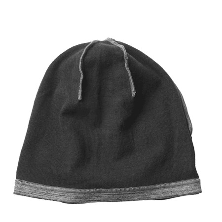 HUE GEOFF ANDERSON WIZWOOL 210 HOOD - GRÅ