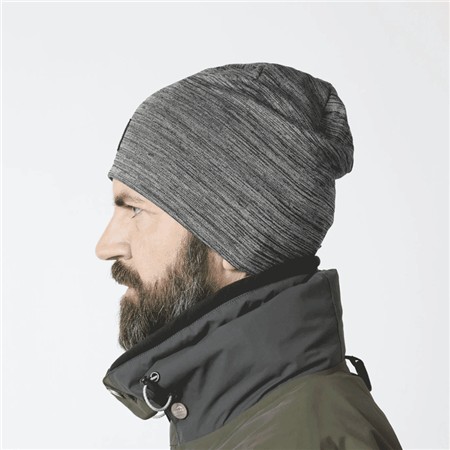 HUE GEOFF ANDERSON WIZWOOL 210 HOOD - GRÅ