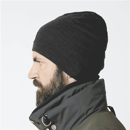 HUE GEOFF ANDERSON WIZWOOL 350 HOOD - SORT