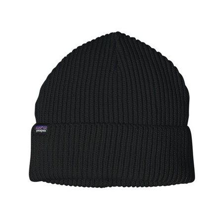 Hue Patagonia Fishermans Rolled Beanie - Sort