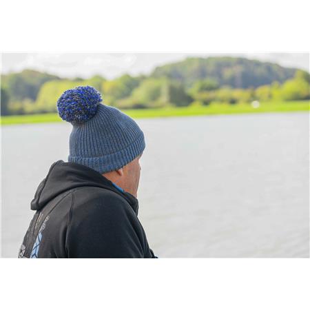 HUE PRESTON INNOVATIONS MARLED BOBBLE - BLÅ