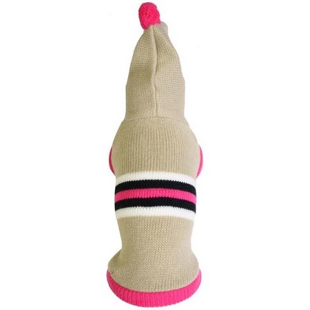 Hundepullover Martin Sellier Pompom Beige