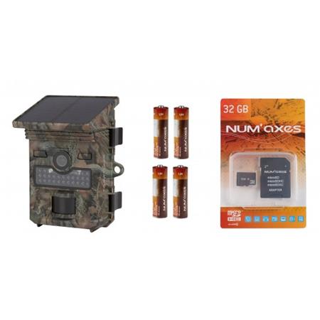 Hunting Camera Pack Numaxes Pie1069 Avec Panneau Solaire Intégré Tout Inclus