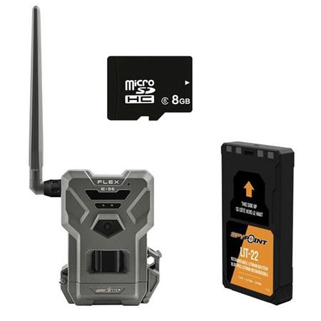 Hunting Camera Pack Spypoint Flex-E36 + Batterie + Carte Sd