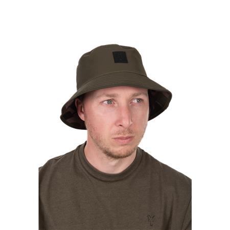 HUT FOX REVERSIBE BUCKET HAT - KHAKI-CAMO