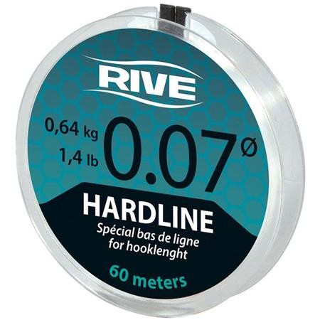 Hybride Nylon Lijn Rive Hardline Transparant - 60M