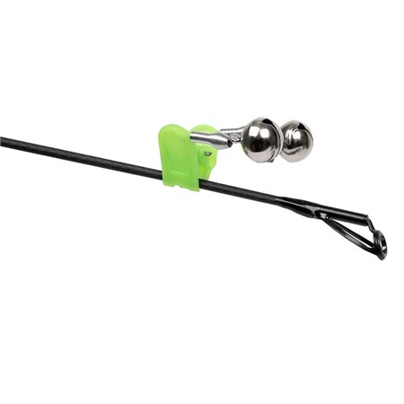 INDICATEUR DE TOUCHE ZEBCO AFTER DARK DOUBLE BELL CLIP ON 2 PACK