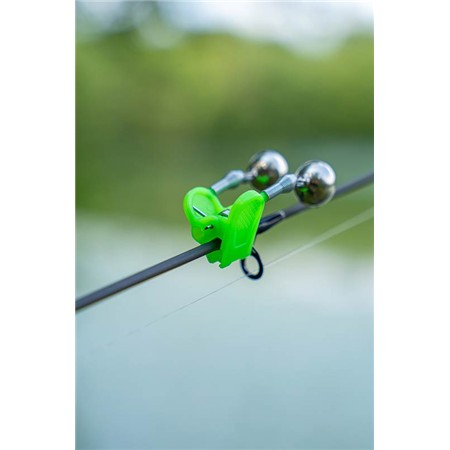 INDICATEUR DE TOUCHE ZEBCO AFTER DARK DOUBLE BELL CLIP ON 2 PACK
