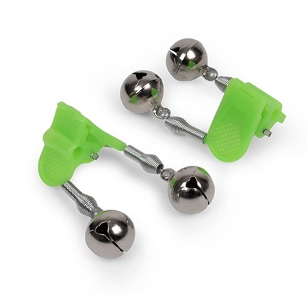 Indicateur De Touche Zebco After Dark Double Bell Clip On 2 Pack