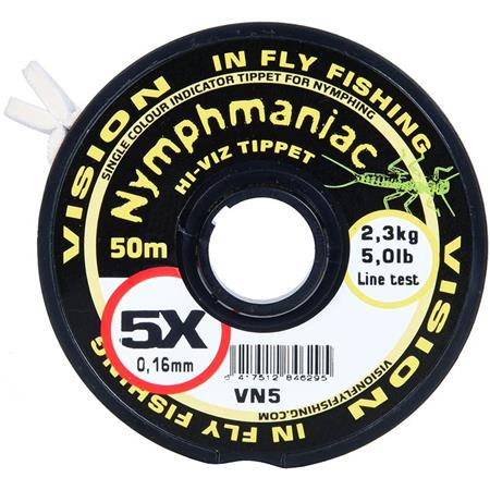 INDIKATOR-MONOFILE ANGELSCHNUR VISION NYMPHMANIAC HI-VIZ TIPPET