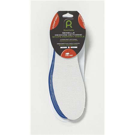 Insoles - White Rouchette Mémoire De Forme - Blanc