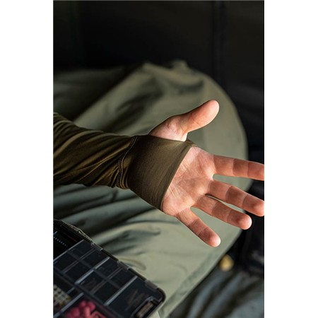 INTIMO UOMO KORDA MOCK NECK THERMAL LS SHIRT - OLIVA