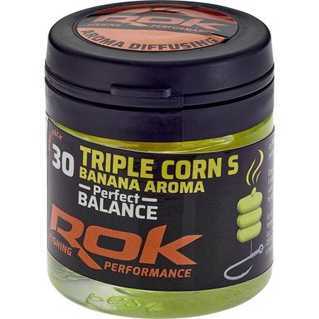 Isca Artificial + Amojamento Rok Fishing Triple Corn S Perfect Balance