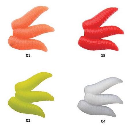 Iscas Artificiais De Larva Marukyu - Pack De 18