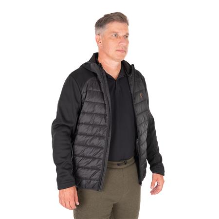 JACKE MANN - SCHWARZ FOX COLLECTION HYBRID JACKET - NOIR