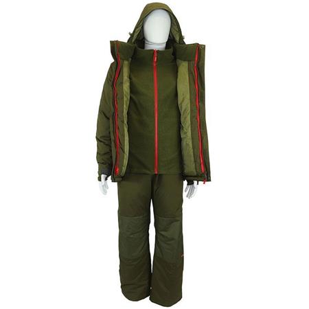JACKET UNIT AND OVERALLS TRAKKER CORE 3 PIECE WINTER SUIT GREEN
