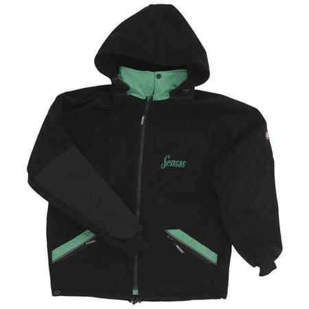 Jaqueta Homem Sensas Windstopper A Capuche - Noir/Vert