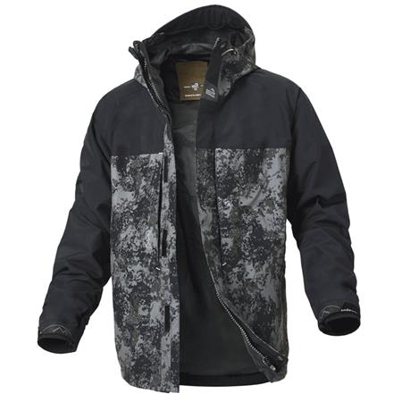 JAS HEREN - ZWART/CAMOU GEOFF ANDERSON BARBARUS 2 JACKET LAPWING EGG - NOIR/CAMOU