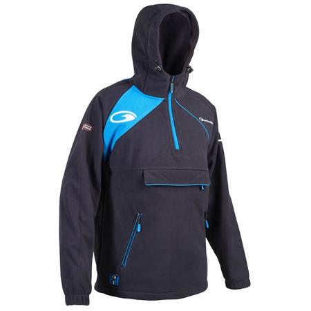 Jas Man - Zwart/Blauw Garbolino Smok Windproof Squadra - Noir/Bleu