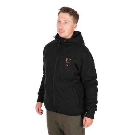 JAS MAN - ZWART FOX COLLECTION SHERPA JACKET - NOIR