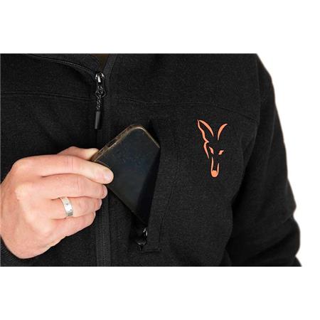 JAS MAN - ZWART FOX COLLECTION SHERPA JACKET - NOIR