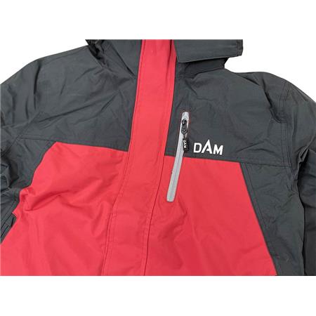 JAS MAN - ZWART/ROOD DAM EXPERT JACKET - NOIR/ROUGE