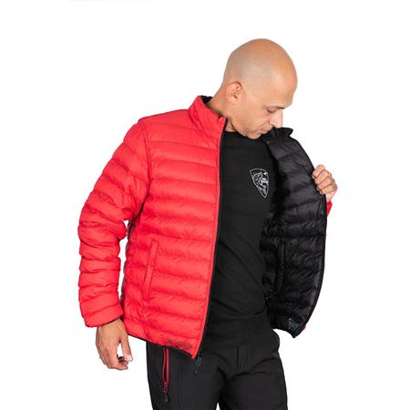 JAS MAN - ZWART/ROOD FOX RAGE RO SERIES REVERSIBLE LIGHTWEIGHT QUILTED JACKET - NOIR/ROUGE