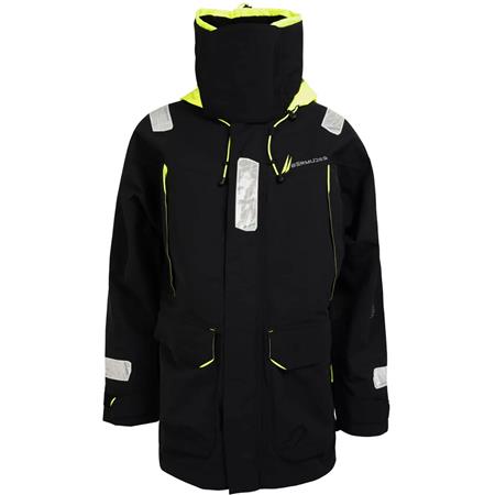 Jas Voor Mannen Waterdicht - Zwart/Grijs Bermudes Venturi Offshore Impermeable - Noir/Gris