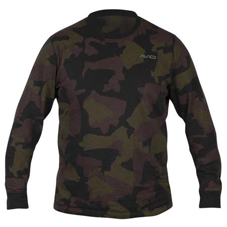 Je Shirt Lange Mouwen Man Avid Carp Distortion Camo Lite T-Shirt Long Sleev