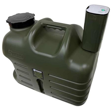 JERRYCAN + TAP SET HOLDCARP DIGITAL RECHARGEABLE TAP + CUBIC WATER CARRIER 25L
