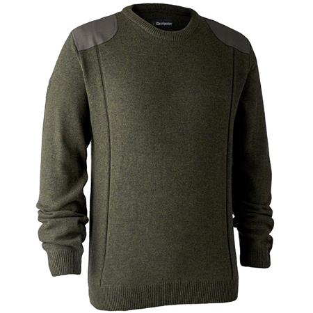 Jersey Hombre Deerhunter Sheffield With O-Neck - Kaki