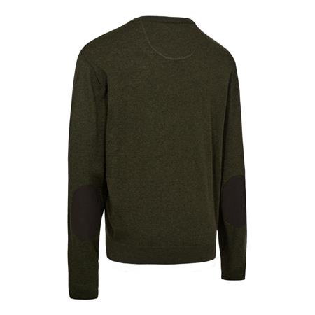 JERSEY HOMBRE DEERHUNTER TRICOT COL ROND HARRINGTON - FOREST EMBER MELANGE