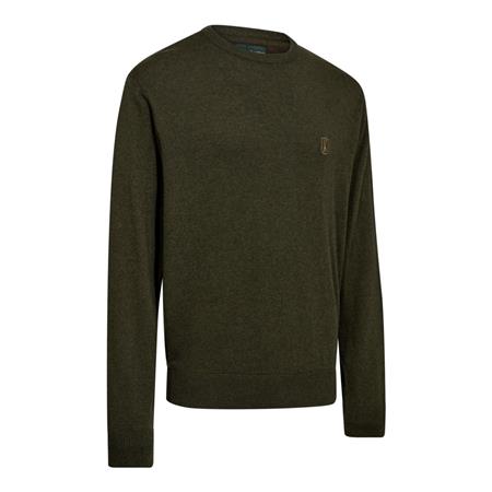 JERSEY HOMBRE DEERHUNTER TRICOT COL ROND HARRINGTON - FOREST EMBER MELANGE