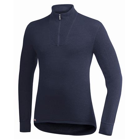 Jersey Unisex Woolpower Zip Turtleneck 200 - Marine