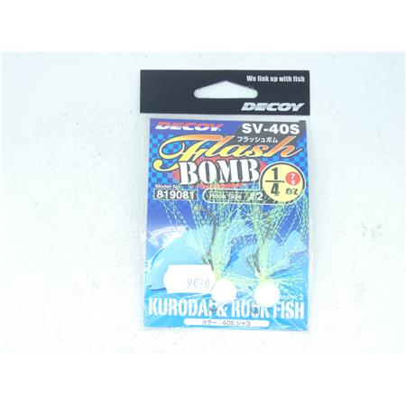 Jig Decoy Sv 40 Flash Bomb 1/4 Oz - Couleur White Chart