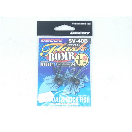 Jig Decoy Sv 40 Flash Bomb 1/8 Oz - Couleur Black Green