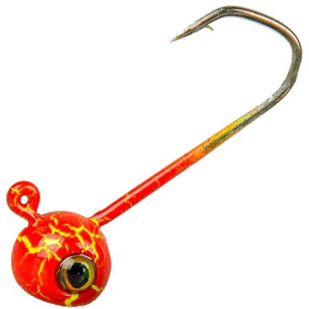 Jig Head - Red Devil Adam's Full Eyes - Red Devil - Pack Of 3