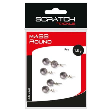 JIG HEAD SCRATCH TACKLE MASS ROUND