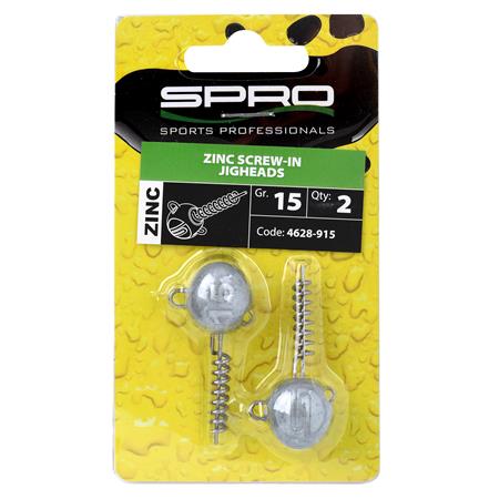 JIG HEAD SPRO ZINC SCREW-IN JIGHEADS