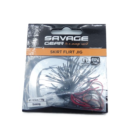 Jig Savage Gear Skirt Flirt - 10G - Black Red