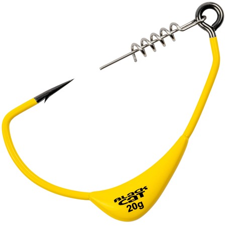 Jighoved Black Cat Mega Offset Hooks
