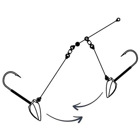 JIGHOVED TOPPIES TUNGSTEN JIG HEAD DOUBLE DART