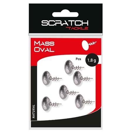 Jigkopf Scratch Tackle Mass Oval