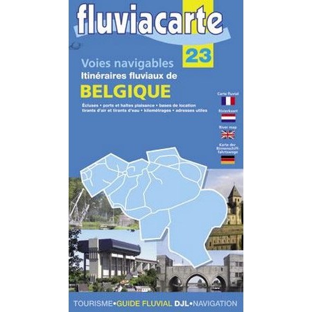 Kaart Van België Fluviacarte Rivier Navigatie