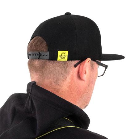 KAPPE - SCHWARZ BLACK CAT BLACK FLAT PEAK CAP - NOIR