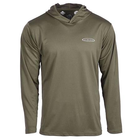 Kapuzensweatshirt Herren Vision Bamboo Bug & Uv Hoodie - Oliv