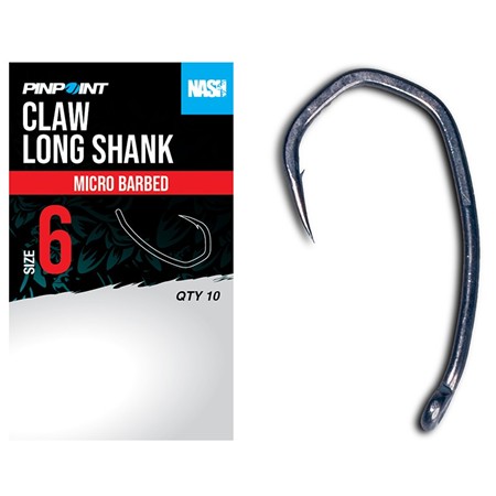 KARPFENHAKEN NASH CLAW LONG SHANK