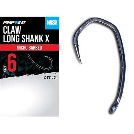 KARPFENHAKEN NASH CLAW LONG SHANK X