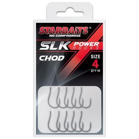 Karpfenhaken Starbaits Power Hook Ptfe Coated Chod - 10Er Pack